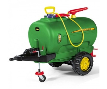 Przyczepa cysterna z rozpylaczem do traktorka John Deer jedna oś Rolly Toys