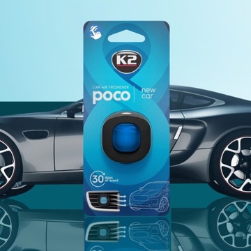 K2 POCO NEW CAR zapach samochodowy do samochodu dyfuzor W KRATKĘ NAWIEWU