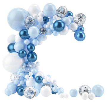 Girlanda Balonowa Zestaw Balony Niebieska