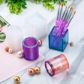 Силиконовая форма для смол Цилиндрическая 10х