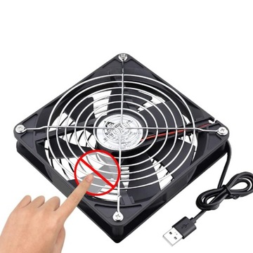 WENTYLATOR CHŁODZĄCY DO PODWOZIE, KOMPUTERA, LAPTOPA USB 1500OBR./MIN 140MM