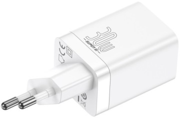 Сетевое зарядное устройство Baseus USB+USB-C QC 3.0 PD 30 Вт
