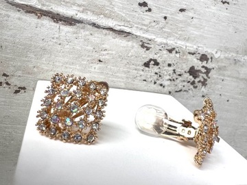 Золотые серьги с цирконами Lolita Accessories