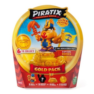 MBX PIRATIX GoldenTreasureGoldPak1x6ASST