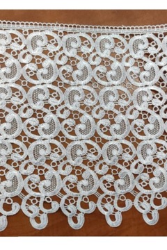 Guipure White English Lace Ornament 30 см. Декор украшения Wonder Decor