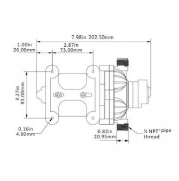 12В ДАВЛЕНИЕ ВОДЯНОЙ НАСОС КАМЕРА ПИЩЕВЫЙ ГРУЗОВИК ЯХТА 10Л