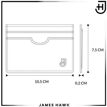 Małe etui na karty Skórzane Eleganckie Czarne RFID + GRATIS kosmetyczka