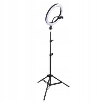 СВЕТОДИОДНАЯ КОЛЬЦЕВАЯ ЛАМПА ДЛЯ МАКИЯЖА СЕЛЬЕ ДЕРЖАТЕЛЬ ДЛЯ ТЕЛЕФОНА ШТАТИВ 80ВТ