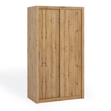 Elegancka Szafa Przesuwna 120 cm x 215 cm Dąb Aristan, różne kolory