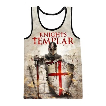 Koszulka bez rękawów 3D Printed Knights Templar