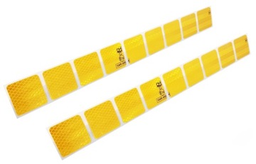 СВЕТООТРАЖАЮЩАЯ КВАДРАТНАЯ ЛЕНТА ЖЕЛТАЯ 1м.