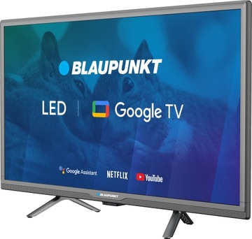 BLAUPUNKT 24-ДЮЙМОВЫЙ LED HD GOOGLE TV DVB T T2 HEVC HDR CHROMECAST