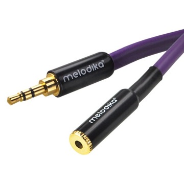 Melodika MDPMJ30 Стерео удлинитель мини-джек 3,5 мм вилка-розетка - 3 м