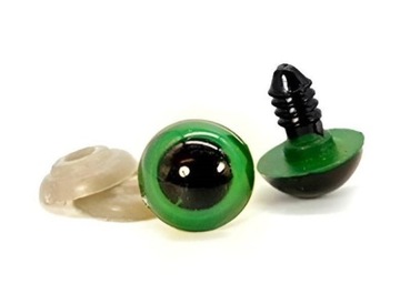 Oczka Oczy Zielone Do Zabawek Maskotek 10 mm 2szt. / 1 para