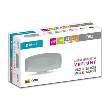 Antena zewnętrzna TV DVB-T2 HD - 42dB MPEG-4