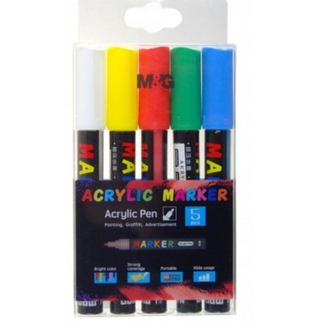 MG MARKER Z FARBĄ, AKRYL DO RÓŻNYCH POWIERZCHNI X5