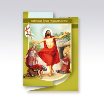 KARNET KARTKA ŚWIĄTECZNA WIELKANOC + KOPERTA RELIG