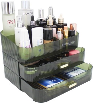 Organizer kosmetyków do makijażu z 2 szufladami 20x20x30cm
