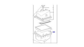 TOYOTA OE 17701-25081 POUZDRO SPODEK FILTR VZDUCHU