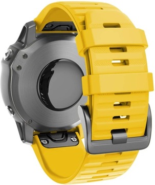 ŻÓŁTY Silikonowy Pasek Garmin Epix 2 (22mm)