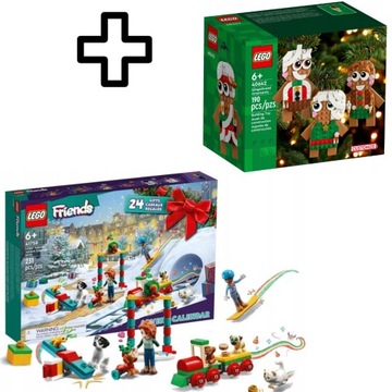 ŚWIĄTECZNY ZESTAW LEGO FRIENDS KALENDARZ ADWENTOWY 2023 41758 + LEGO 40642
