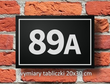 Nr domu tabliczka adresowa ALUMINIUM-CZARNY-MAT-7
