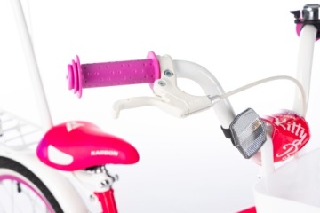 Велосипед для девочек Karbon Kitty 16 Розовый 2024 Basket Боковые подножки