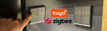Кнопка сцены на пульте TUYA ZigBee 4 канала 12 СЦЕН