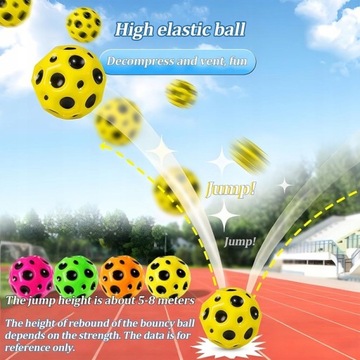 МЕТЕОРИТНЫЙ ШАР ВЫСОКО ПРЫЖАЩИЙ, КОНКУРСНЫЙ ШАР В ПОДАРОК, ПЕНА