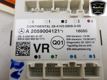 MERCEDES-BENZ C W205 2016 ŘÍZENÍ