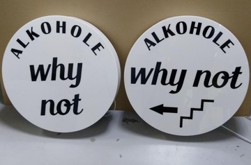 Круглый рекламный светодиодный короб из оргстекла GRAFIKA 80см