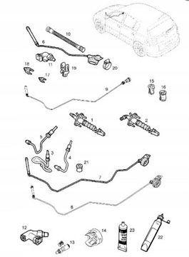 РАЗЪЕМ ШЛАНГА СЦЕПЛЕНИЯ OPEL ASTRA H/J, CORSA D ISNIGNIA, MERIVA A SIGNUM