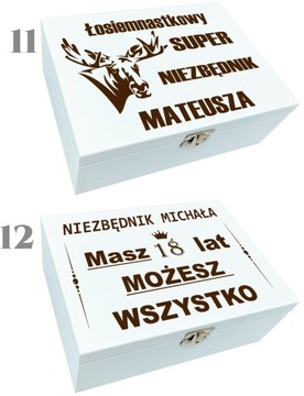 PREZENT NIEZBĘDNIK na 18 20 30 40 URODZINY pudełko