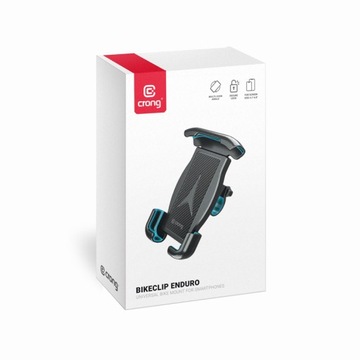 Uchwyt na telefon do roweru czarny Crong Bikeclip Enduro