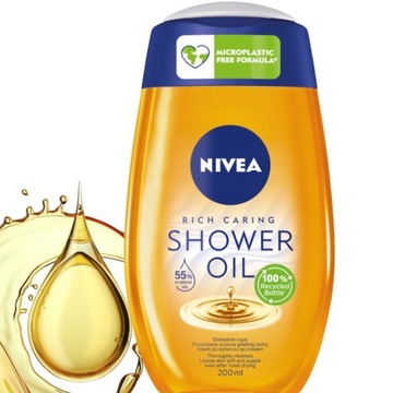 NIVEA Rich Caring Shower Oil olejek pod prysznic 200ml