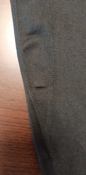 HIIT czarne bawełniane legginsy z logo defekt S