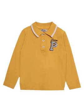 Bluzka polo z długim rękawem żółta Olimpias, r. 170