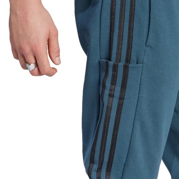 S Spodnie męskie adidas Essentials French Terry Tapered Cuff 3-Stripes Pant