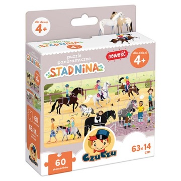 CzuCzu Puzzle panoramiczne Stadnina 60 elementów