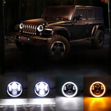 ФАРА 5,75 ДЮЙМОВ, СВЕТОДИОДНАЯ ПЕРЕДНЯЯ ФАРА, МОТОЦИКЛ, 60 Вт, ГАЛОГЕННЫЙ двигатель с цельным кольцом