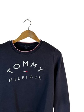 Bluza damska Tommy Hilfiger granatowa z dużym logiem M