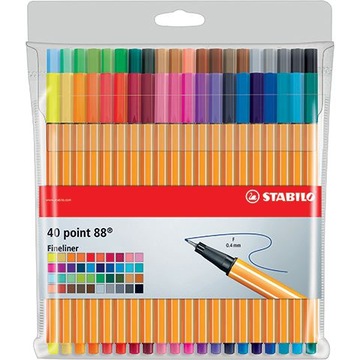 Cienkopis point 88 etui 40 sztuk STABILO 8840-1