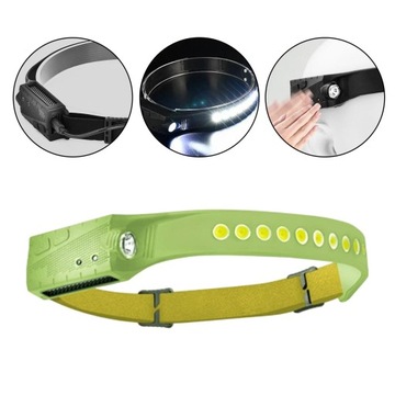 Lampa COB Light Bar z opaską na głowę