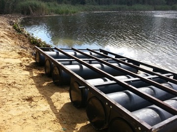 Pływak do budowy pomostów średnica 355 mm długość 3 m