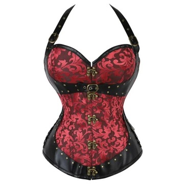 Steampunk Corset Top Gothic Clothing Halter Sexy P