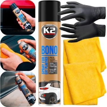 Środek odnawiania plastików K2 BONO 300ml ZESTAW