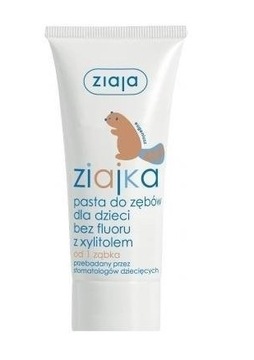 ZIAJKA PASTA DO ZĘBÓW BEZ FLUORU Z XYLITOLEM 50ml OD PIERWSZEGO ZĄBKA