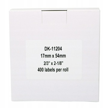 Taśma termiczna do Brother QL DK11204 17mmx54mm