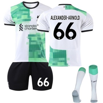 Komplet koszulek piłkarskich Liverpool F.C. away Nr 66 ALEXANDER-ARNOLD