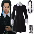 Wednesday Addams Strój Sukienka peruka przebranie